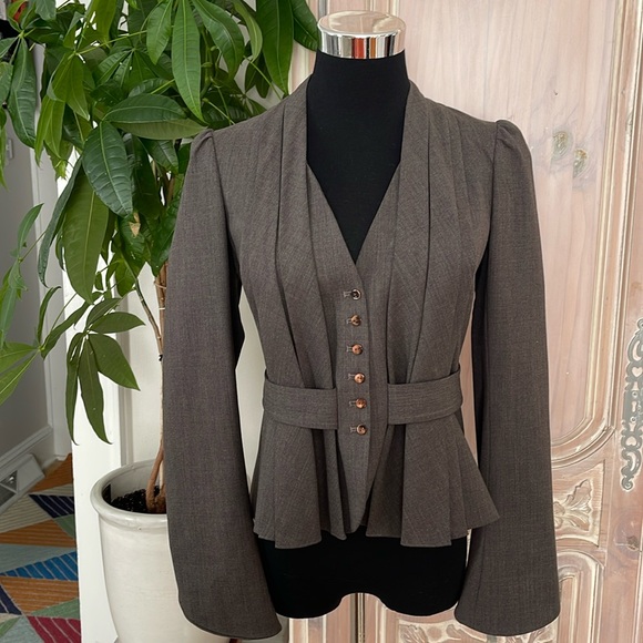 Rebecca Taylor Pleaded Blazer - Picture 1 of 12